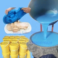 Goma de silicona líquida al por mayor de fábrica para yeso, molde de estatua de Buda, curado de Estaño con endurecedor gratis 2%-5%