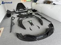 Kit de carrosserie en fibre de carbone léger pour McLaren 720S, style R, avec pare-chocs arrière, adapté à la modification et à la mise à niveau