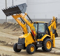 BHL95 Merek Terkenal Cina 75KW Backhoe Loader Teleskopik Wheel Loader Mesin Cummins Pompa Motor Efisiensi Tinggi Bearing Gear