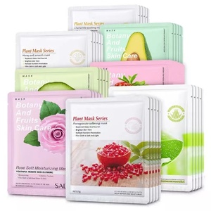 Feuchtigkeitsspendende Tuchmaske Gesichtsmasken Beauty Bio-Gesichtsmaske Vegane Gesichtsmaske mit Fruchtextrakt 5 Stück pro Box - Product Image 2