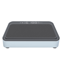 Plataforma Vibratoria Eléctrica LED con 1-99 Niveles de Velocidad, Capacidad Duradera de 120 kg, Ecológica, Portátil, para Uso Doméstico, Máquina Adelgazante Corporal