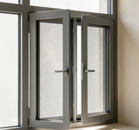 Puertas y Ventanas Abatibles de Doble Vidrio Templado con Aislamiento Térmico y Acústico de Aleación de Aluminio