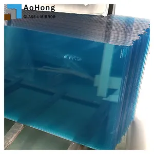 6mm Tempered Blue Tinted Glass for Building Material