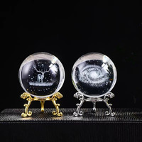 Support de boule de cristal en métal doré et argenté, nouveau design en forme de trépied, base sphérique, vente en gros