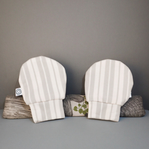 OEKO-TEX 100% coton biologique bébé mitaines Style décontracté lisse tricoté coton nouveau-né bébé gants - Product Image 2