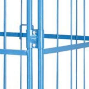 Chariot de rangement pour <span class=keywords><strong>cage</strong></span> à linge <span class=keywords><strong>Cage</strong></span> de rangement en métal roulante Conteneur à roulettes avec roues - Product Image 3