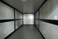 Maison conteneur pliable économique de 20 pieds, maison modulaire préfabriquée certifiée CE, cabane préfabriquée étanche pour chantier de construction