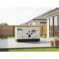 Groupe électrogène diesel super silencieux LINGGE 15kW 20kW 25kW, moteur Ricardo, 20kVA-30kVA, station d'alimentation portable de secours pour la maison