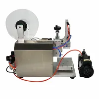 Etiquetadora Neumática Semiautomática LT-60 de 220V/110V para Botellas, con Bomba de Vacío
