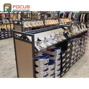 Custom Shop Interior Powder Coated Metal Display Cabinet Oem Service Franchise Clothing Store - Product Image 3