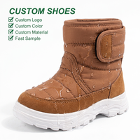 Bottes de neige pour tout-petits sur mesure, tige imperméable, doublure en fourrure longue et chaude, semelle en caoutchouc antidérapante