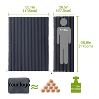 Couverture de camping imperméable en duvet, couverture gonflable d'extérieur légère et pliable, couverture de voyage personnalisée OEM en gros
