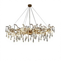 Lustre Fleur Décoratif pour la Maison, Fabrication Personnalisée, Lustre de Luxe, Lampes Décoratives de Luxe en Cristal