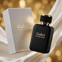 Flacon de parfum en cristal noir de 50 ml, flacon de parfum personnalisé rose de luxe avec emballage en boîte, flacons de parfum en verre vides plats de 100 ml