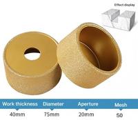 Meule diamantée brasée épaissie 30-50mm pour meuler la pierre de quartz de granit de marbre