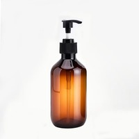 Botol plastik pompa Losion kosmetik, dapat terurai, 300ml, 500ml, 750ml, 1L Amber hijau bening, pompa Losion Gel Mandi, botol plastik untuk wadah sampo