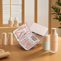 Ensemble d'outils de soins personnels professionnels de 18 pièces comprenant des kits de manucure et de pédicure en acier inoxydable