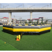 Jeu gonflable commercial Toxic Meltdown pour 8 personnes, jeu mécanique de rebond personnalisable pour adultes, vente de fête