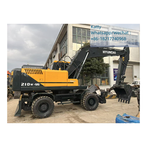 Excavadora de Ruedas Usada Hyundai R210W-9S, Maquinaria de Construcción para Movimiento de Tierras - Product Image 4