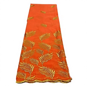 Tela de voile de algodón peinado de alta calidad, transpirable, bordada, tradicional, multicolor, túnica sudanesa para mujer, lafaya. - Product Image 3