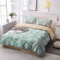 Prix d'usine pour un ensemble de draps, taille twin, couleur unie, édredons 100% coton, couvre-lit