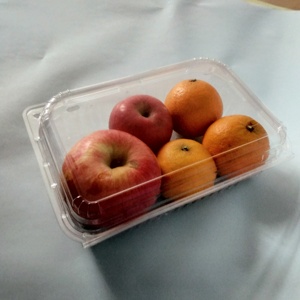 Fornitura diretta in fabbrica scatola di frutta in plastica trasparente di <span class=keywords><strong>grandi</strong></span> <span class=keywords><strong>dimensioni</strong></span> scatola di imballaggio usa e getta per uva arancia pera mela - Product Image 3