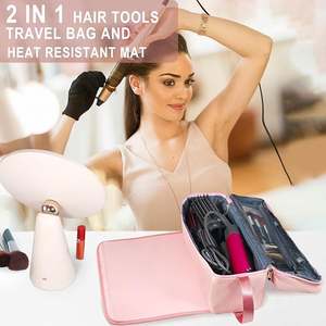 Bolsa de Transporte de Alta Gama para Plancha y Rizador de Pelo de Doble Capa, Impermeable, con Alfombrilla Resistente al Calor - Product Image 2