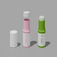 Nouvelle arrivée UKDS11 bouteilles de déodorant vides en plastique 8g 10g avec tube de bâton torsadé à fond rond avec extrémité ouverte facile pour les soins du visage