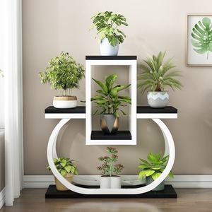 Étagère de pot de fleur en fer multicouche moderne support de succulentes en métal créatif pour le salon baie vitrée support de pothos peu encombrant - Product Image 3