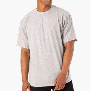 Camisetas Blancas con Cuello Redondo, de Primera Calidad, Transpirables, Holgadas, 100% Algodón, para Hombre, Corte Holgado, Lisas, para Impresión - Product Image 1