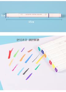 ชุดมาร์กเกอร์สีน้ำสองหัวสำหรับเด็กลายการ์ตูนสำหรับนักเรียนวาดปากกาสีกราฟฟิตี้ปากกาศิลปะ - Product Image 3