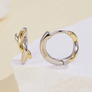 Orecchini a Cerchio Jiangyuan all'Ingrosso in Argento Sterling 925 con Pietre Preziose Colorate Placcati <span class=keywords><strong>Oro</strong></span> Personalizzati per Donna - Product Image 5
