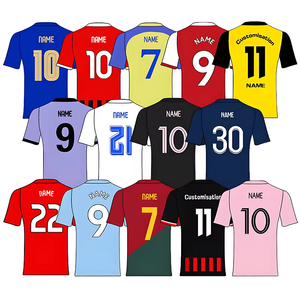 Pengiriman Gratis 2025 2026 Seri Naples Kaos & Jersey Sepak Bola Pria 100% Poliester Cepat Kering Pemotongan Otomatis Edisi Penggemar - Product Image 4