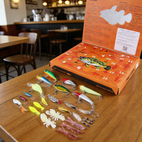 Kit de leurres pour jeunes pêcheurs Selco Wholesale Christmas Gift, pour la perche, le brochet, la truite, eau douce et eau salée.