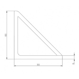 Triangular Aluminum Profile 20 30 40 50 60 80mm Anodized 6063 Alloy Industrial Use - Product Image 4