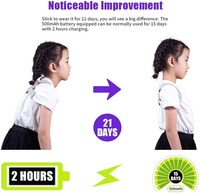 Correcteur de posture pour enfant, étudiant, homme et femme avec capteur intelligent et rappel par vibration, attelle de redressement du dos