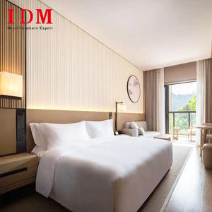ชุดเฟอร์นิเจอร์ห้องนอนโรงแรมหรูหราแบบกำหนดเองของ <span class=keywords><strong>IDM</strong></span> สไตล์มินิมอล เตียงคู่ เตียงควีนไซส์ เตียงคิงไซส์ เตียงเดี่ยว สำหรับโรงแรมระดับ 3-5 ดาว - Product Image 1