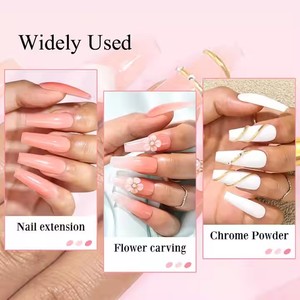 โพลีเจลสีชมพูคุณภาพสูงสำหรับมืออาชีพ ขายดี 8 สี เนื้อเจลหนา แข็งแรง ติดทนนาน สำหรับต่อเล็บ ยูวี เจลสีสันสดใส สำหรับร้านเสริมสวย - Product Image 2