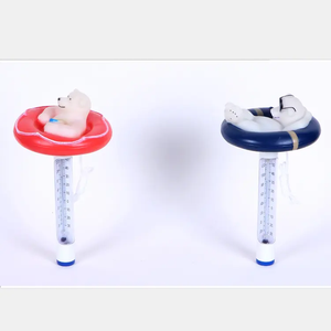 Nhiệt kế nổi, nhiệt kế nổi nước hồ bơi gấu đỏ và xanh - Product Image 1