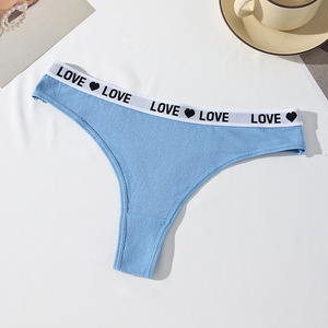 Tangas de algodón para mujer al por mayor, bragas de moda de tiro medio, sexy, transpirables, deportivas para mujer - Product Image 1