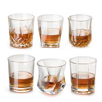 Tasse en verre Eau Jus Tasse à boire froide 50ml 200ml 300ml 400ml Verres à whisky Verres à vin rouge en cristal Set Verre à liqueur à bière