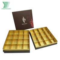 Boîtes cadeaux rigides en or de luxe personnalisées pour chocolats et sushis, matériaux recyclés, laminage mat, gaufrage - Emballage pour la Saint-Valentin
