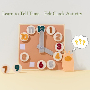 Tùy Chỉnh Montessori Giáo Dục Bận Cảm Thấy Vải Thân Thiện Với Môi Cuốn Sách Yên Tĩnh Cho Trẻ Mới Biết Đi Của Bé Đầu Hoạt Động Học Tập Đồ Chơi Trẻ Em - Product Image 3