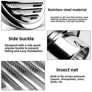 Tapa <span class=keywords><strong>de</strong></span> ventilación redonda <span class=keywords><strong>de</strong></span> <span class=keywords><strong>boca</strong></span> plana, impermeable y engrosada para la apertura <span class=keywords><strong>de</strong></span> ventilación del campanón <span class=keywords><strong>de</strong></span> escape - Product Image 2