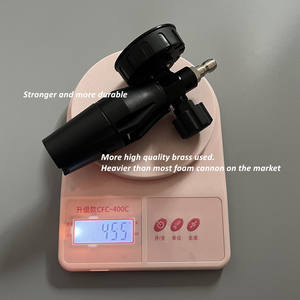 काले लेपित बर्फ फोम पीतल सामग्री फोम तोप के लिए 1/4 त्वरित कनेक्टर के साथ उच्च दबाव कार वॉश फोम बंदूक - Product Image 5