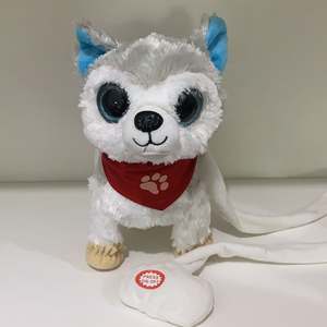 Elektrik yürüyüş peluş oyuncak köpek sibirya Husky Saint Bernard büyük gözlü köpek peluş oyuncaklar - Product Image 2