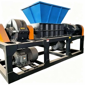 Trituradora de Plástico Azul, Máquina Industrial de Reciclaje con Tolva y Engranaje Automático para el Procesamiento de Residuos - Product Image 2