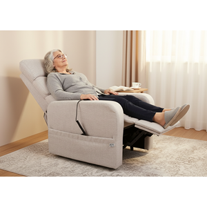 Sillón Reclinable Eléctrico, Sillón Reclinable Ortopédico, Sillón Elevador Beige PEPE P40028 - Product Image 6