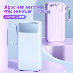 Cargador Portátil de Alta Calidad con Logotipo Personalizado, Carga Rápida PD de 22.5W, Pantalla Digital de 30000mAh, Cables Integrados - Product Image 2