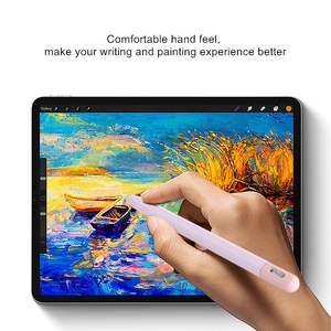 Pour <span class=keywords><strong>Apple</strong></span> <span class=keywords><strong>Pencil</strong></span> (USB-C) 3rd Candy Color Case Cover Silicone Sleeve Skin, Housse de protection mignonne pour iPad Tablet Touch Stylus Pen - Product Image 4